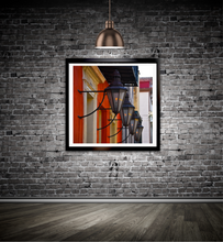 Load image into Gallery viewer, Gas Lamps On Red Wall