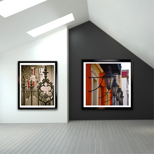 Load image into Gallery viewer, Gas Lamps On Red Wall