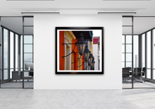 Load image into Gallery viewer, Gas Lamps On Red Wall